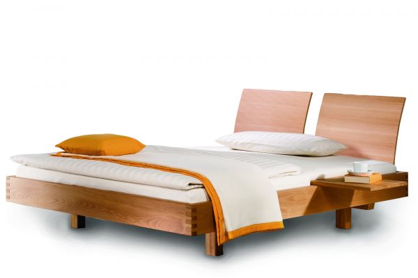 Premium Vollholzbett "LOGO" Buche