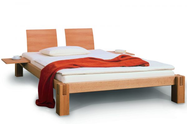 Premium Vollholzbett "LOGO" Buche